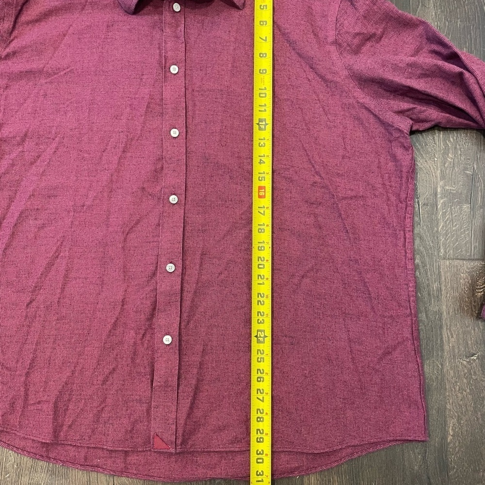 Untuckit maroon button down long sleeve shirt XXXL - Picture 5 of 6